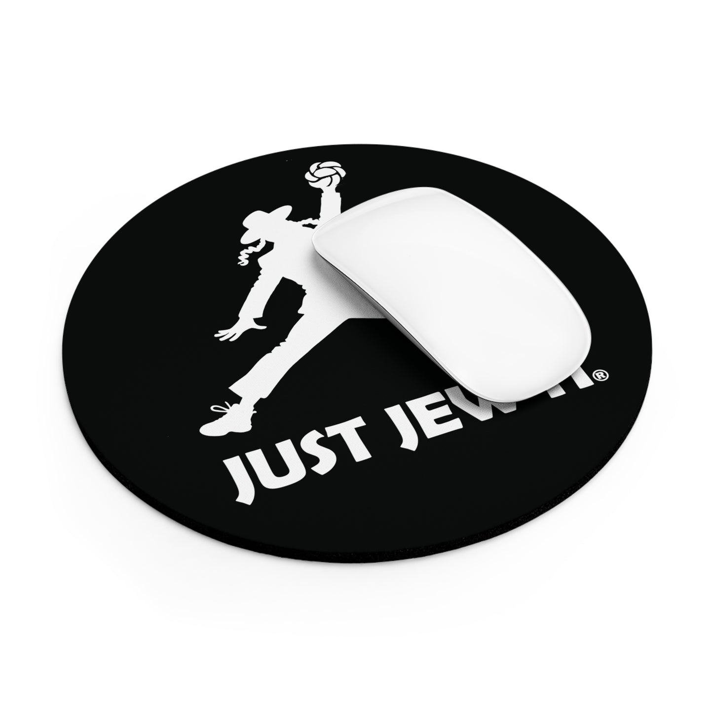 Just Jew It - Desk Mouse Pad, Gift for Jewish Friends, Office Decor, Rabbi Humor, Unique Work Gift