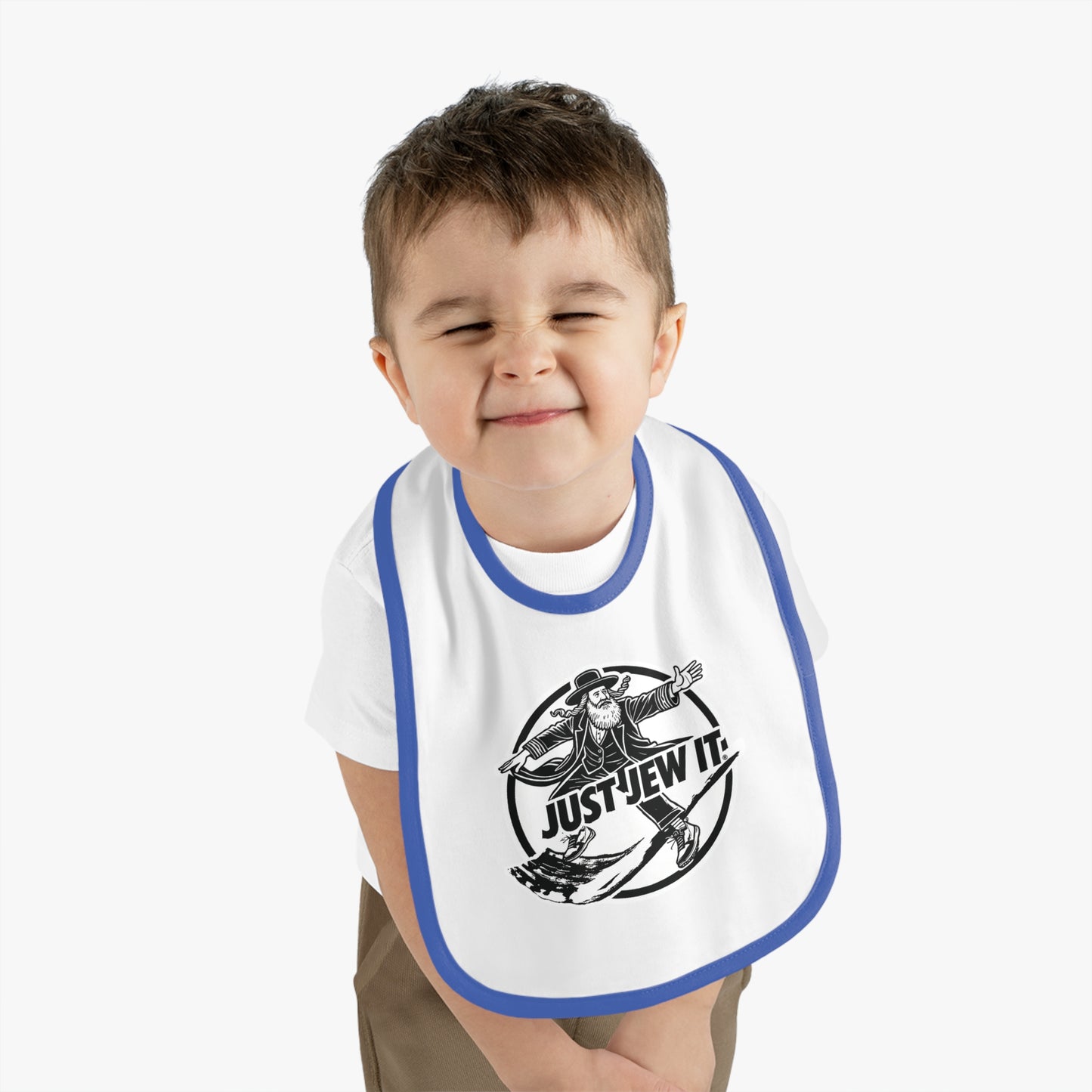 Humorous Baby Bib: Just Jew It® - Perfect for New Parents & Gift, Baby Shower, Playtime, Dining