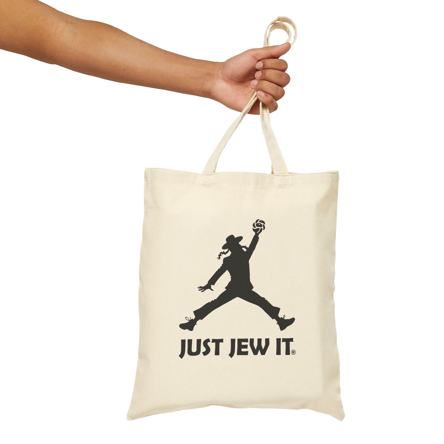 Just Jew It® - Cotton Canvas Bag, Grocery Shopping, Eco-Friendly Gift, Casual Outing, Festival Accessory