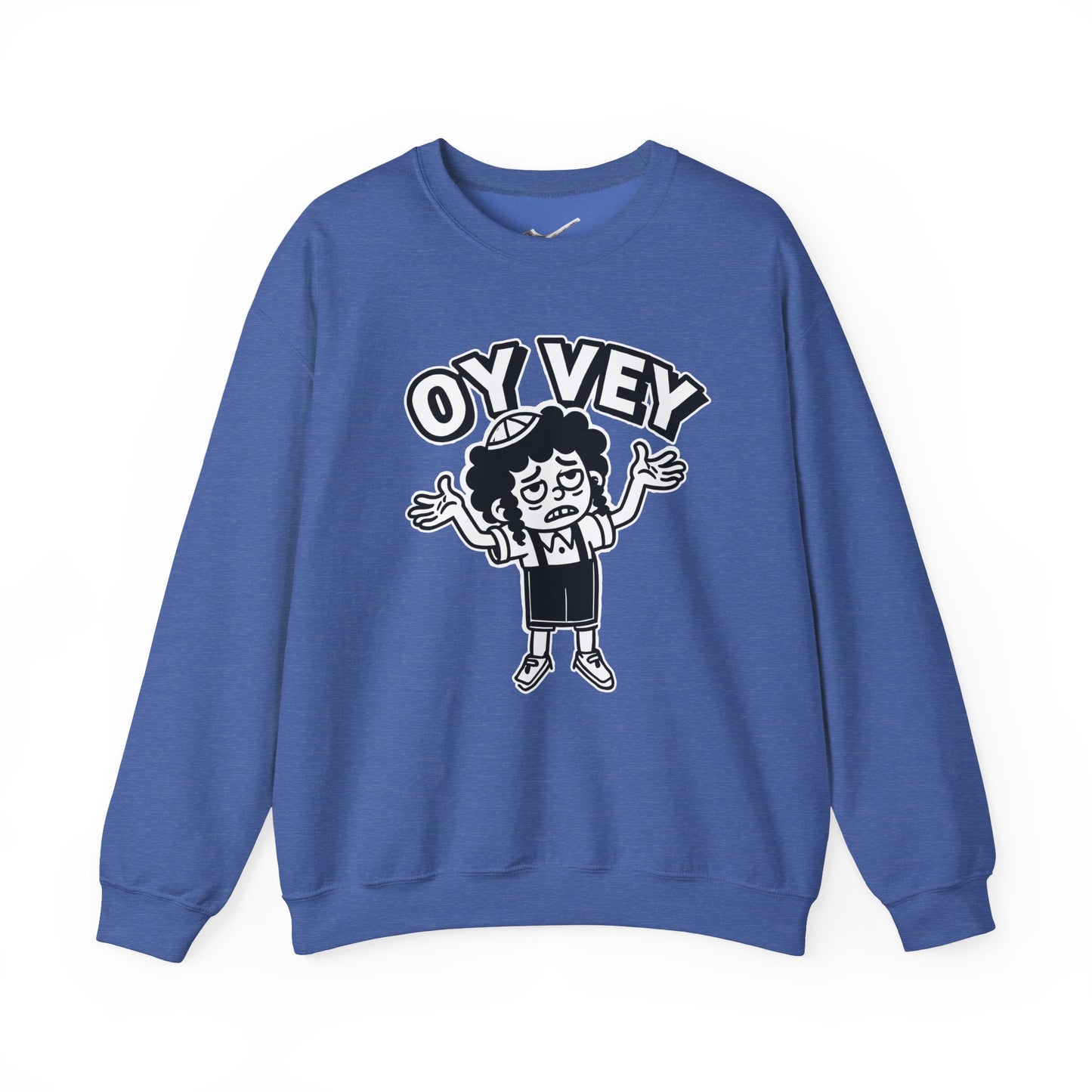 Oy Vey Tired Kid - Adult Sweatshirt Funny Gift for Food Lovers, Cozy Crewneck for Everyday Wear, Perfect for Holidays & Casual Events