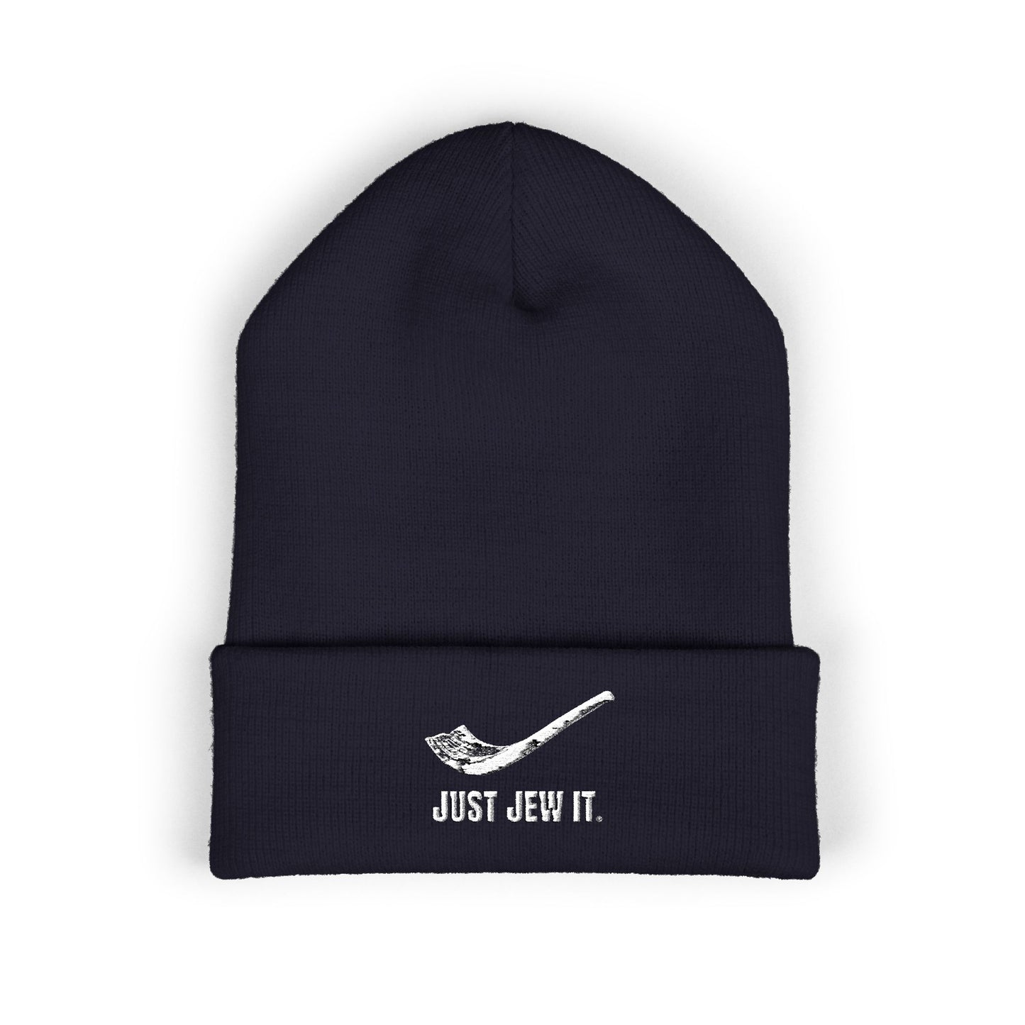 Just Jew It® Classic Cuffed Beanie - Stylish Embroidered Winter Hat