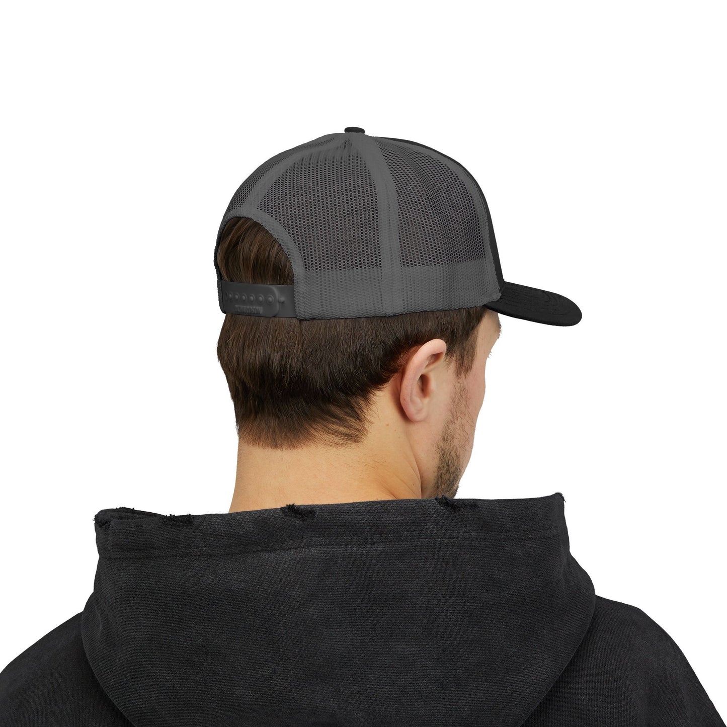 Embroidered Just Jew It® Official Snapback Trucker Cap - Stylish Mesh Hat for Jewish Culture & Pride
