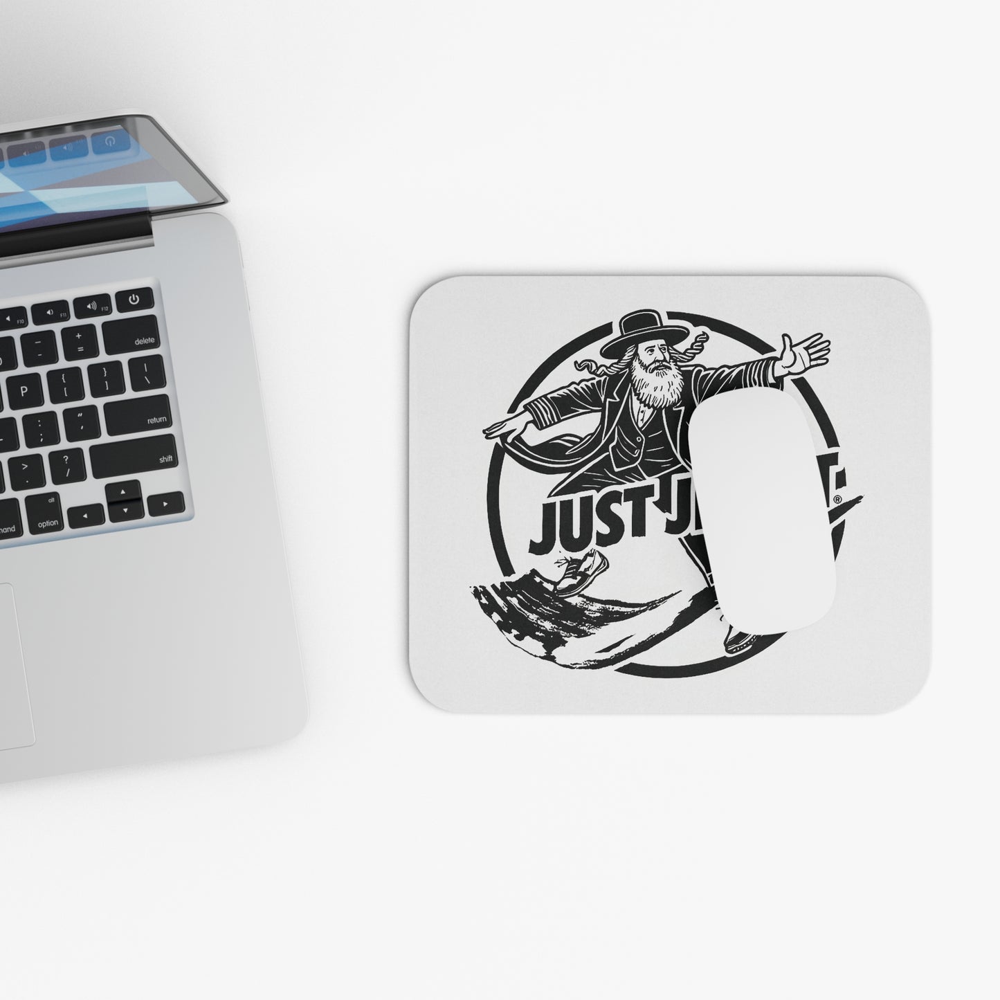 Just Jew It® Mouse Pad - Fun Desk Accessory for Jewish Culture, Gifts for Holidays and Celebrations, Office Decor, Unique Gift Idea, Work