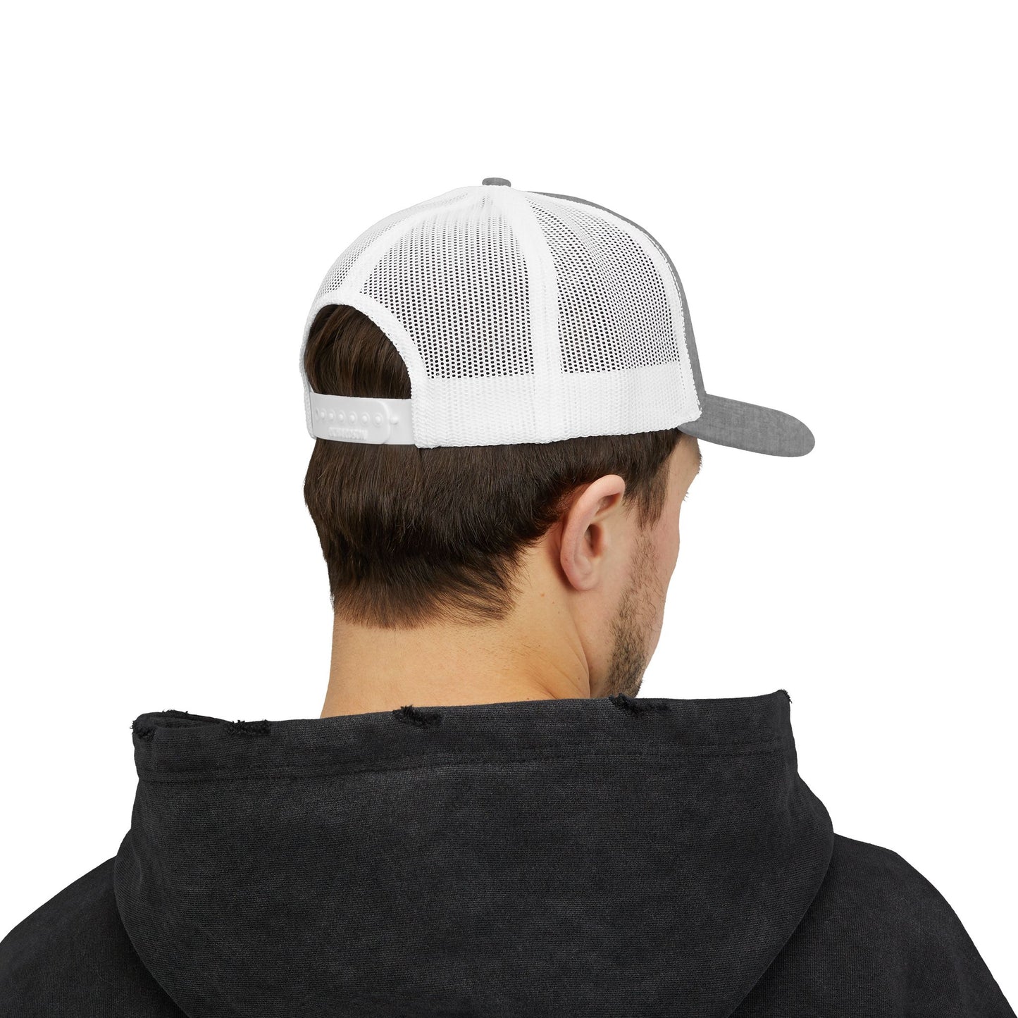 Embroidered Just Jew It® Official Snapback Trucker Cap - Stylish Mesh Hat for Jewish Culture & Pride
