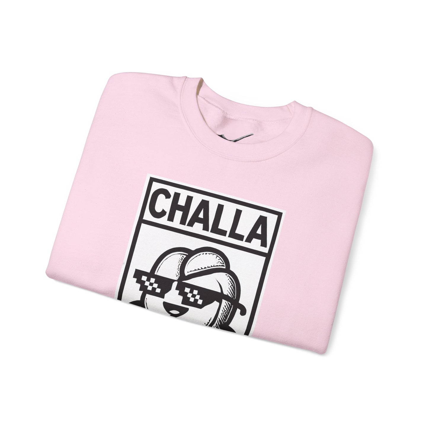 Challa at Me - Adult Unisex Sweatshirt, Funny Gift for Food Lovers, Cozy Crewneck for Everyday Wear, Perfect for Holidays & Casual Events