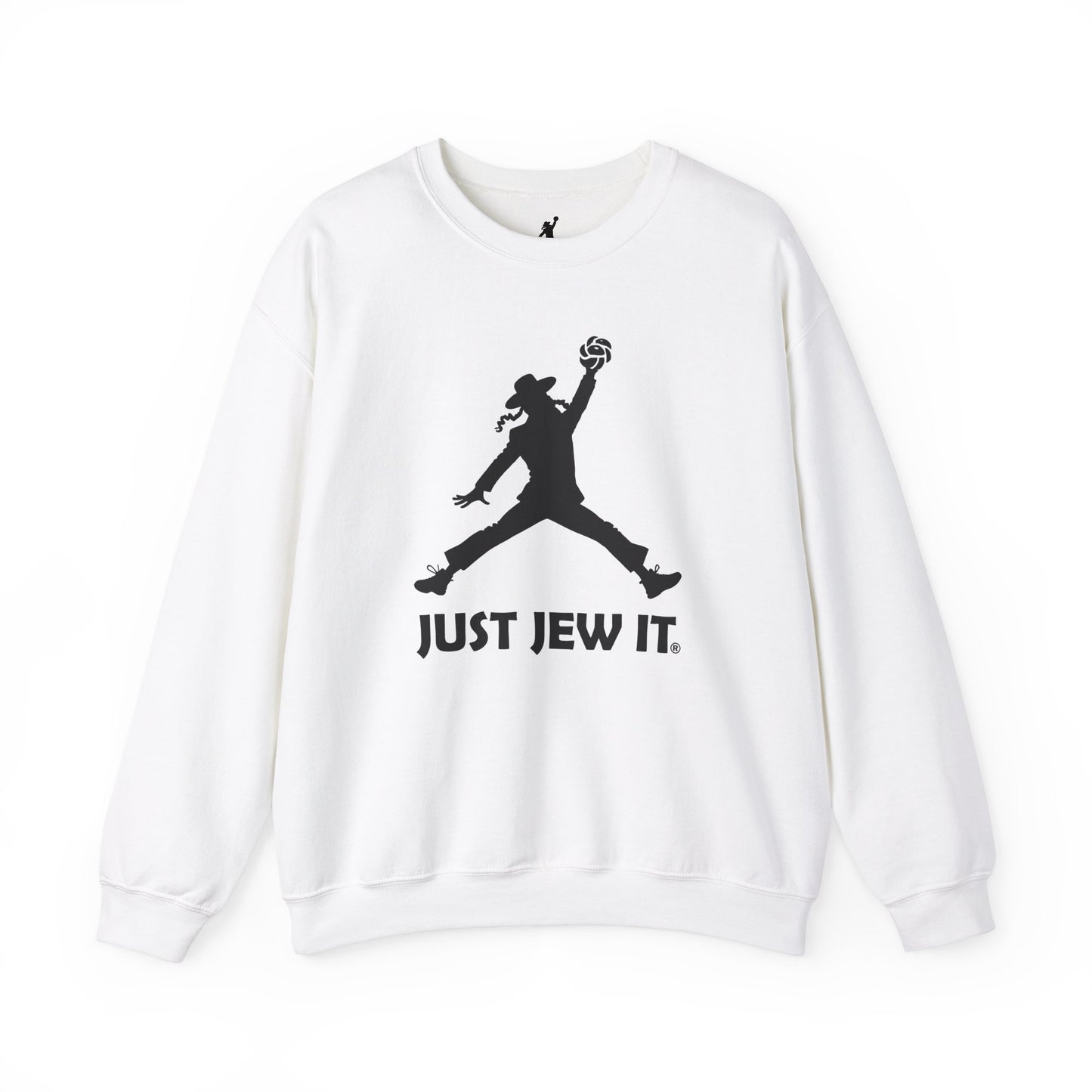 Just Jew It® - Unisex Crewneck Sweatshirt, Comfortable Sweatshirt for Casual Wear, Unique Gift for Jewish Holidays, Sports Apparel, Trendy