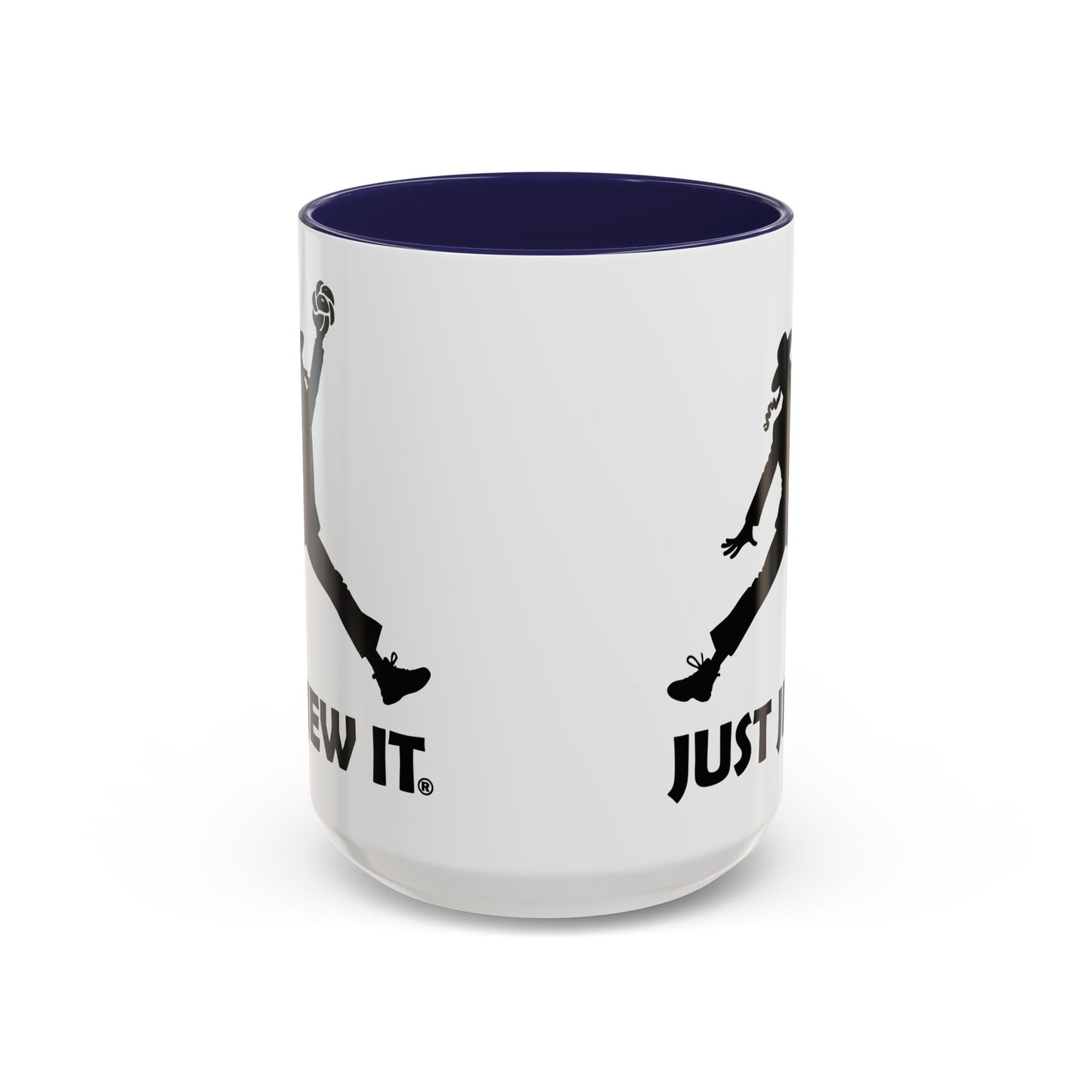 Just Jew It® Funny Rabbi Dunking Challa Bread Accent Mug, Jewish Humor Coffee Cup, Just Jew It Gift, 11, 15oz, Tea Mug, Ceramic Mug, Kitchen