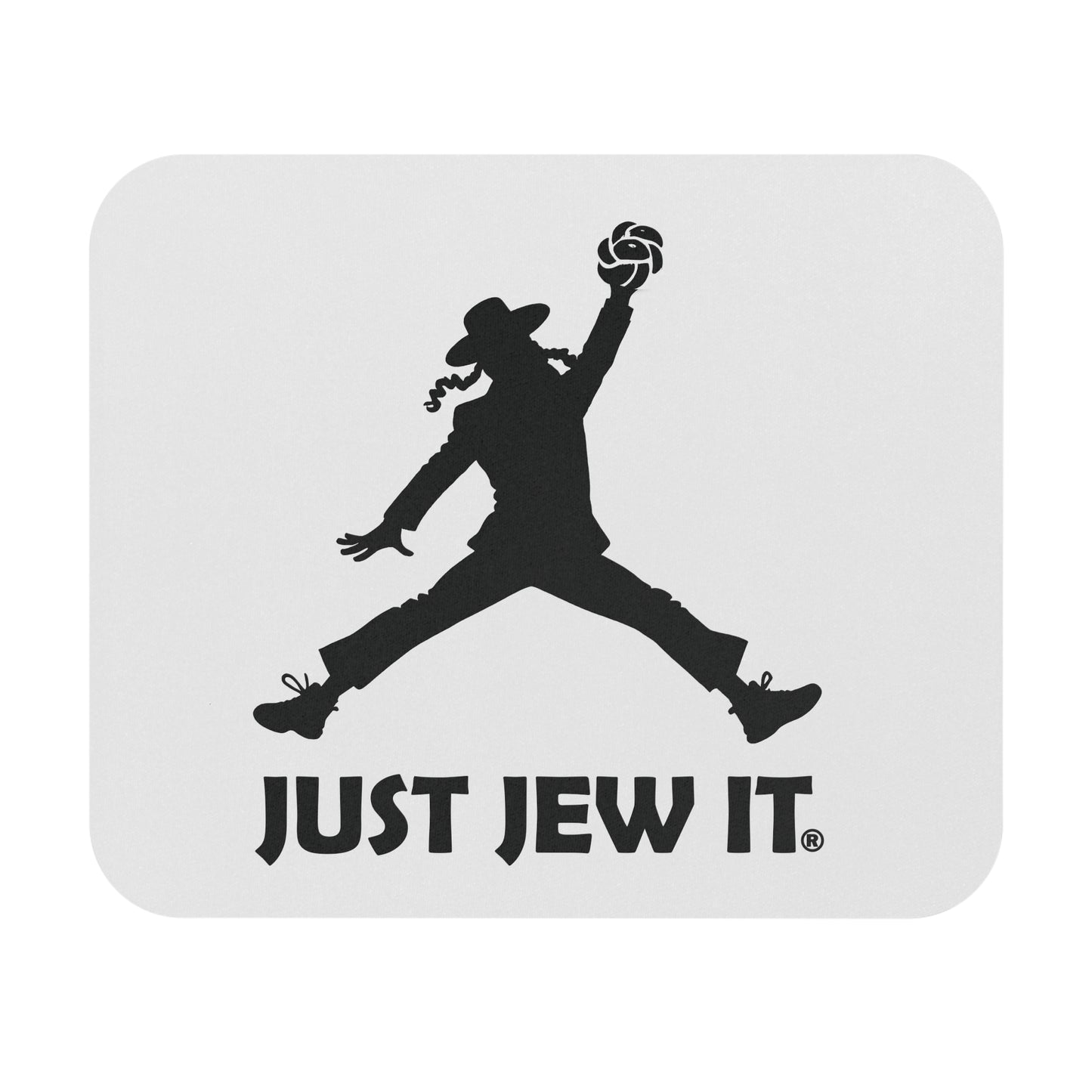 Just Jew It Mouse Pad - Fun Desk Accessory for Jewish Culture, Gifts for Holidays and Celebrations, Office Decor, Unique Gift Idea, Work