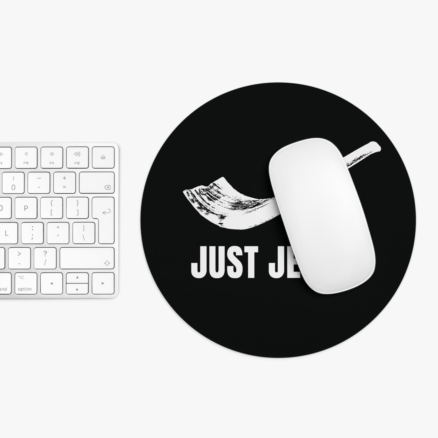 Just Jew It® - Desk Mouse Pad, Gift for Jewish Friends, Office Decor, Rabbi Humor, Unique Work Gift