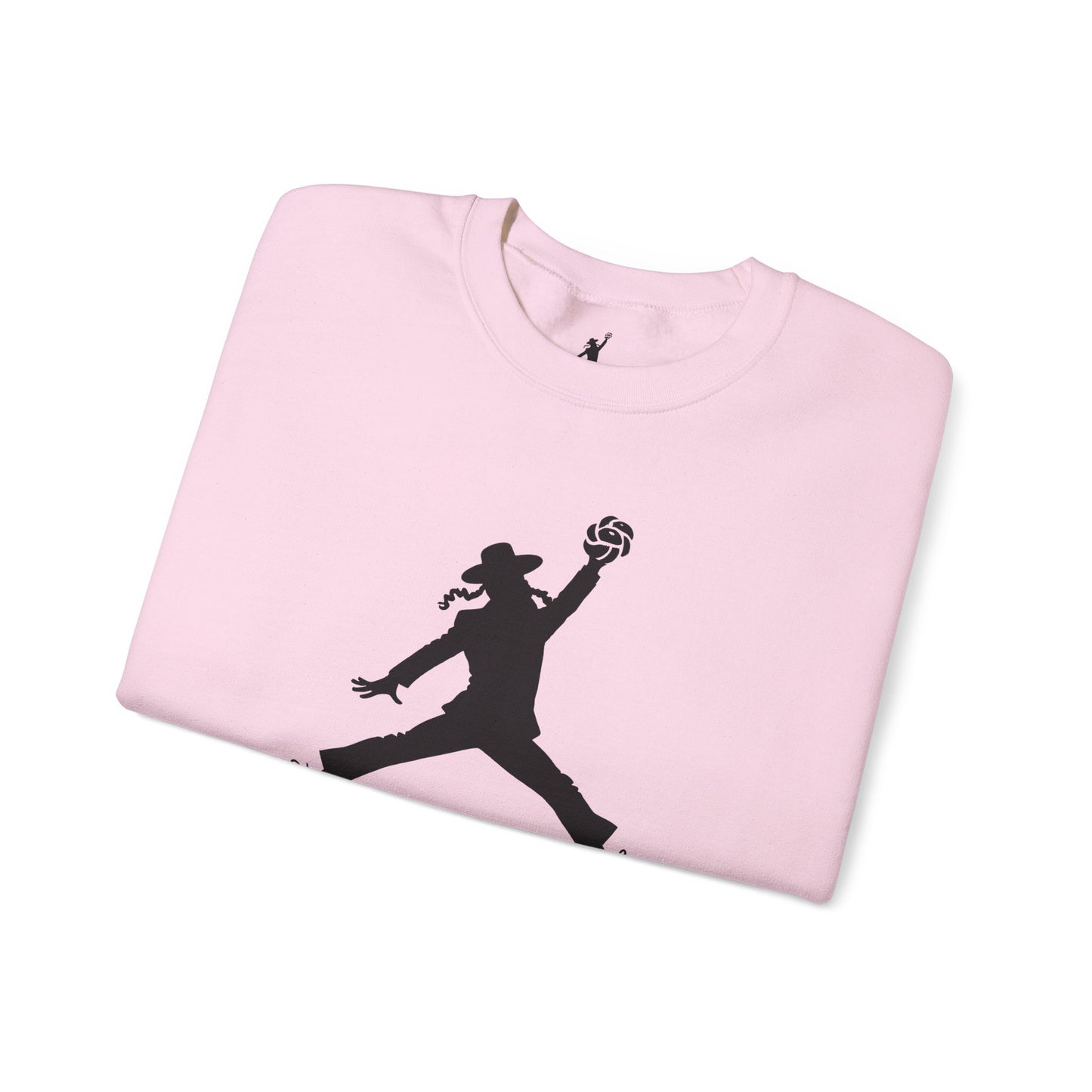 Just Jew It® Official Sweatshirt - Jumping Man with Challa Bread