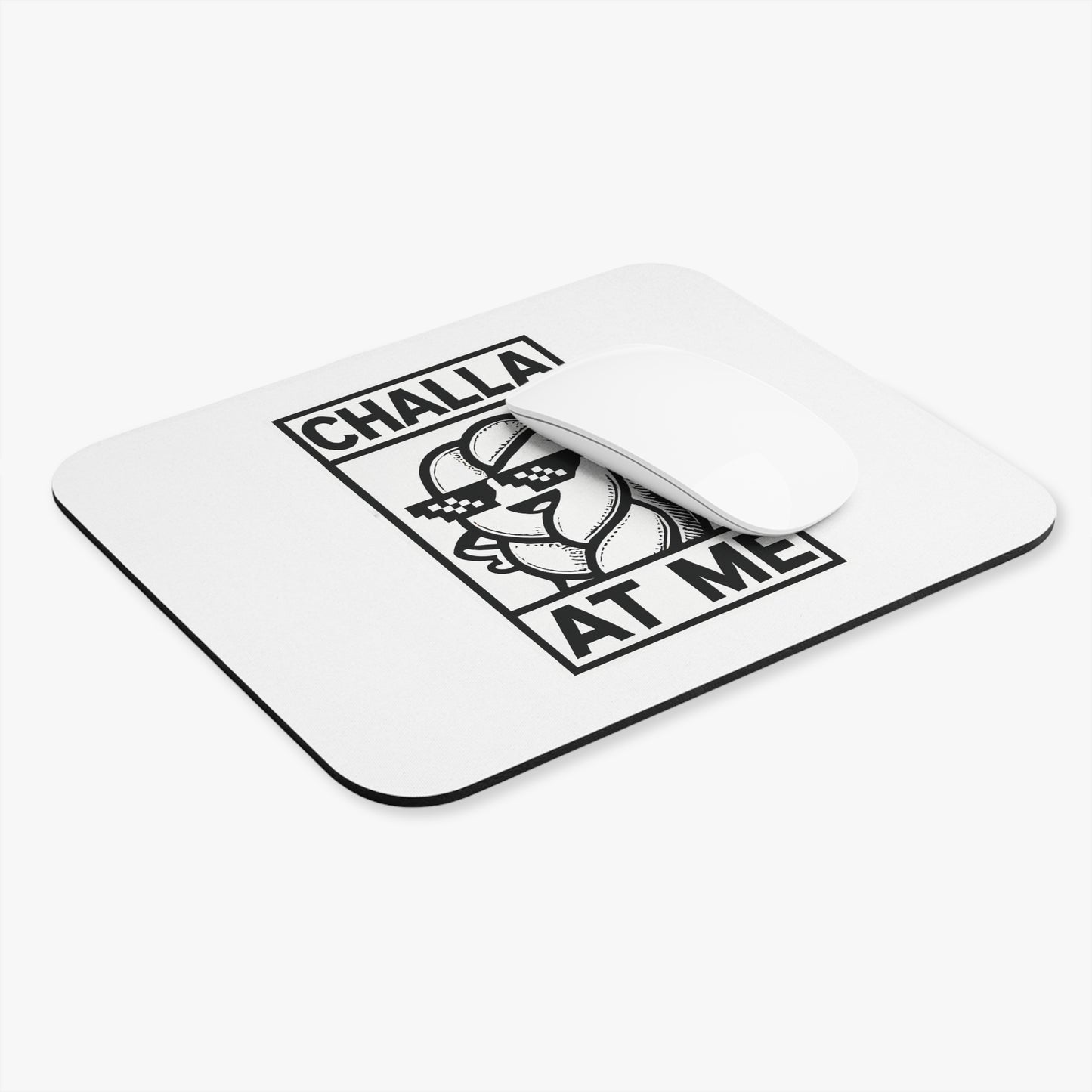 Challa at Me Mouse Pad - Fun Desk Accessory for Jewish Culture, Gifts for Holidays and Celebrations, Office Decor, Unique Gift Idea, Work