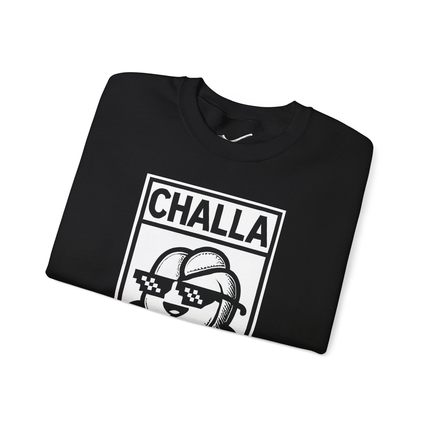 Challa at Me - Adult Unisex Sweatshirt, Funny Gift for Food Lovers, Cozy Crewneck for Everyday Wear, Perfect for Holidays & Casual Events