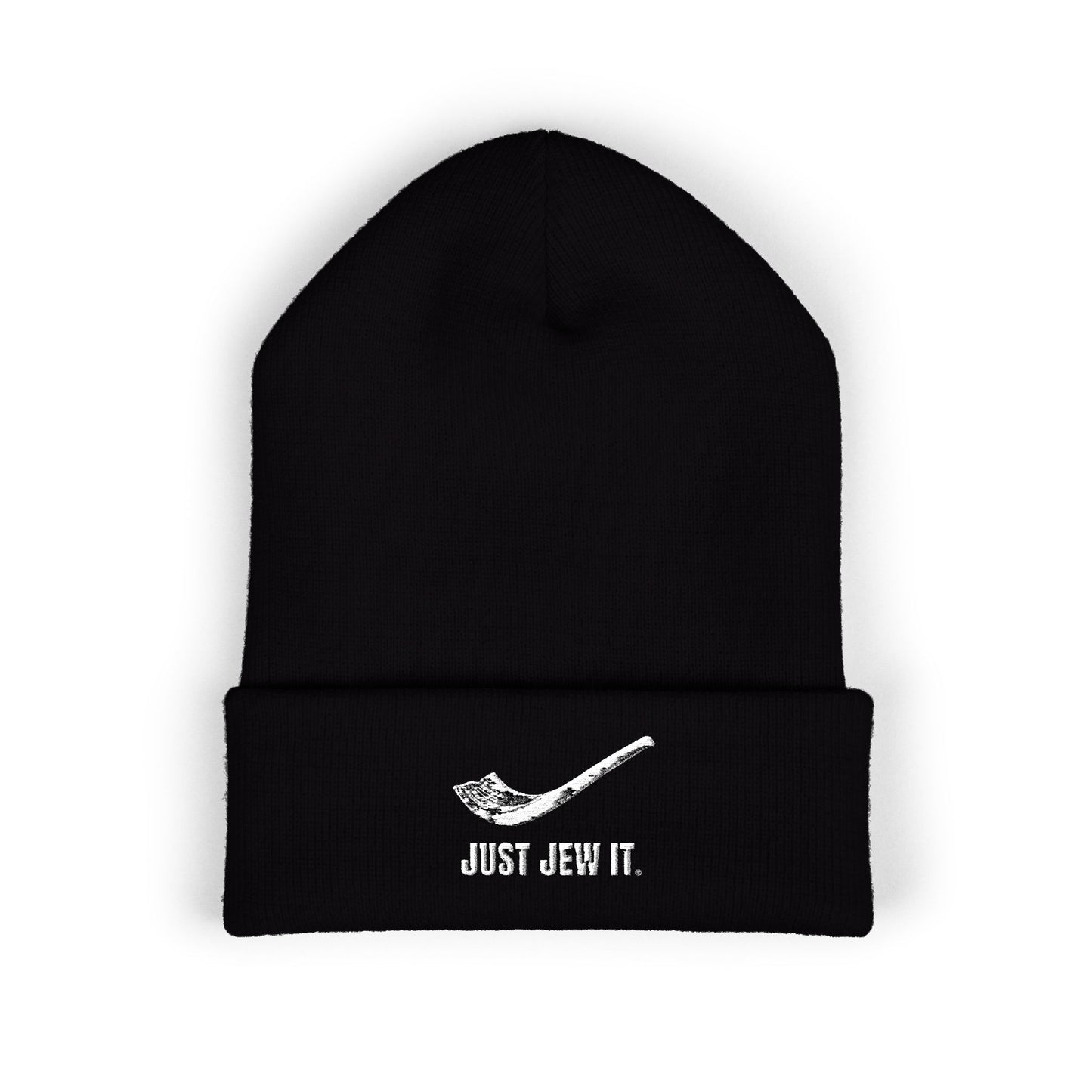 Just Jew It® Classic Cuffed Beanie - Stylish Embroidered Winter Hat