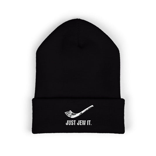 Just Jew It® Classic Cuffed Beanie - Stylish Embroidered Winter Hat