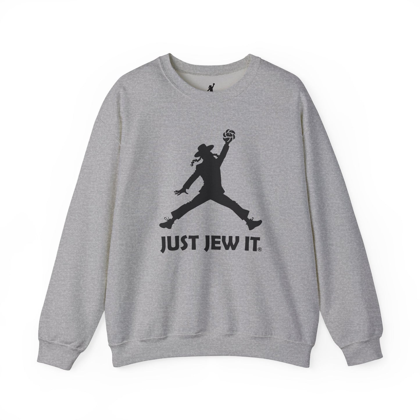 Just Jew It® - Unisex Crewneck Sweatshirt, Comfortable Sweatshirt for Casual Wear, Unique Gift for Jewish Holidays, Sports Apparel, Trendy