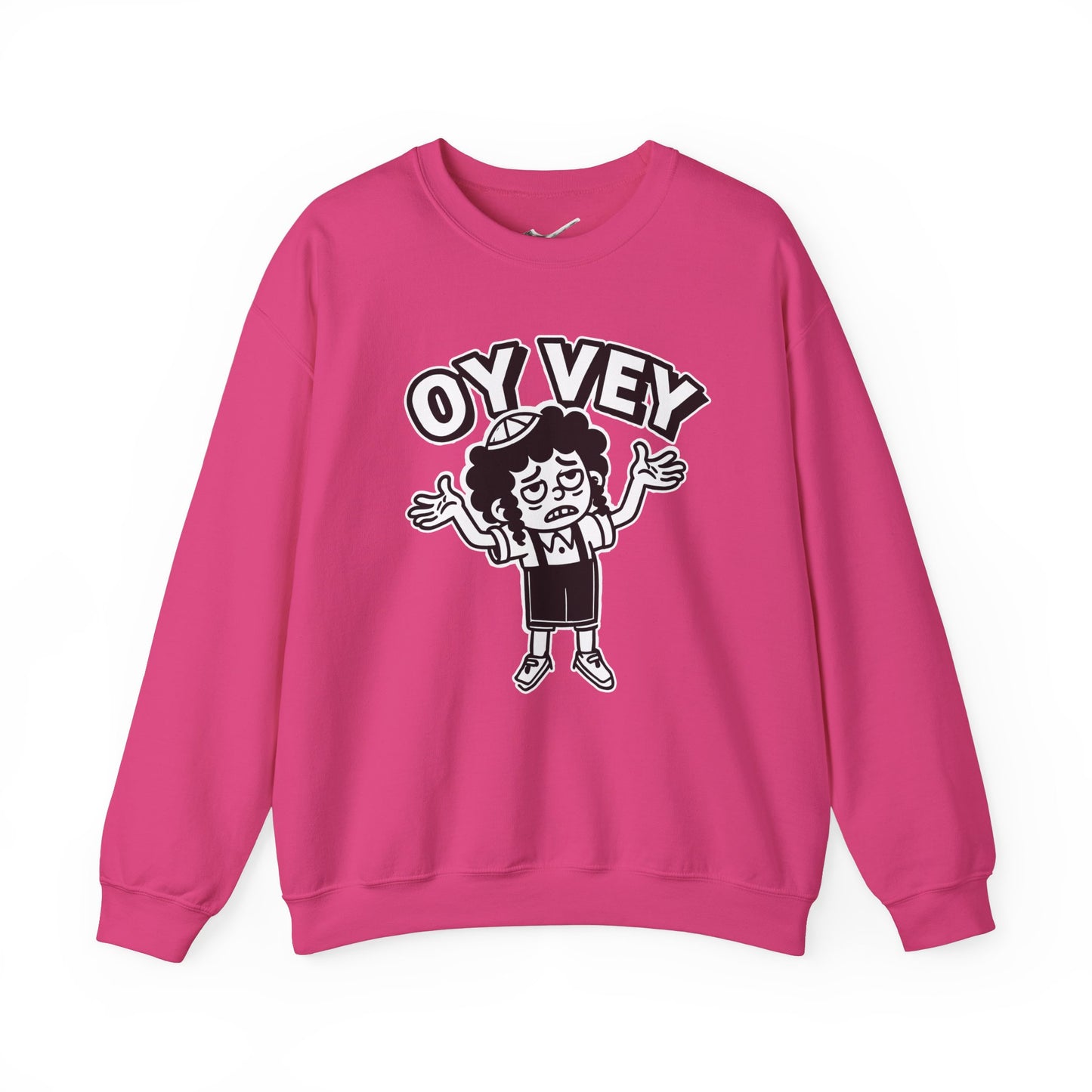 Oy Vey Tired Kid - Adult Sweatshirt Funny Gift for Food Lovers, Cozy Crewneck for Everyday Wear, Perfect for Holidays & Casual Events