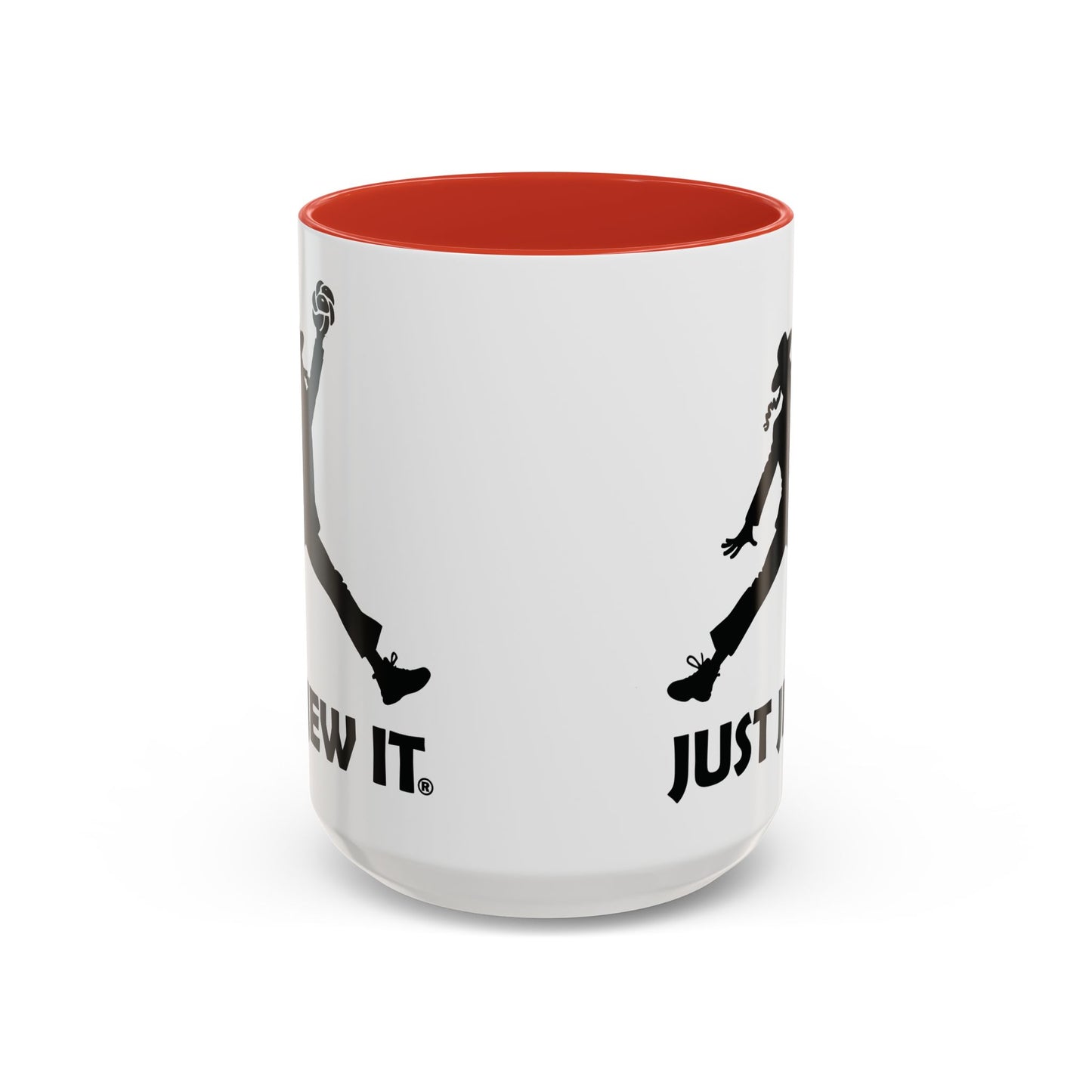 Just Jew It® Funny Rabbi Dunking Challa Bread Accent Mug, Jewish Humor Coffee Cup, Just Jew It Gift, 11, 15oz, Tea Mug, Ceramic Mug, Kitchen