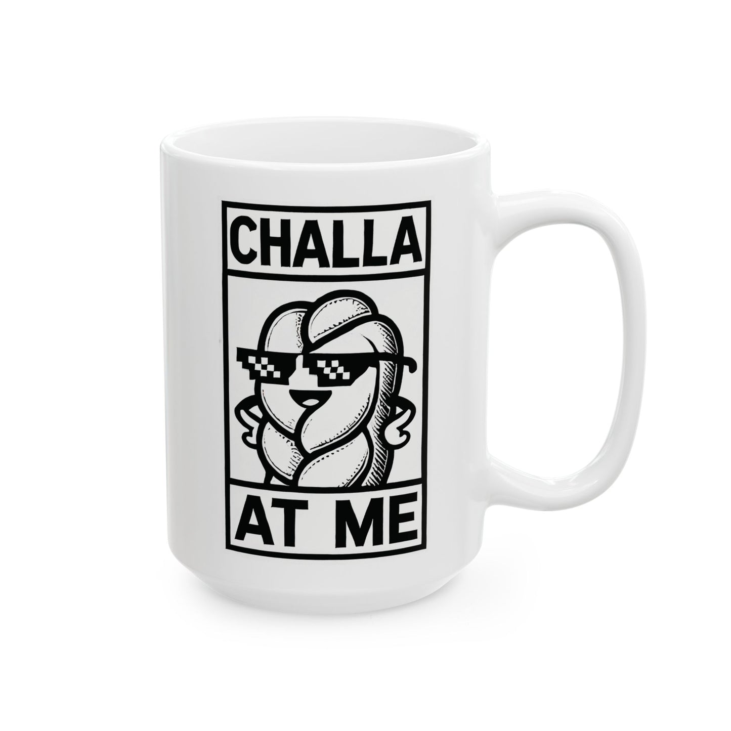 Challa at Me Chic Ceramic Coffee Mug - Stylish Gift for Coffee Lovers, Home Decor, Office Use, Funny Quotes, Engaging Conversation Starter