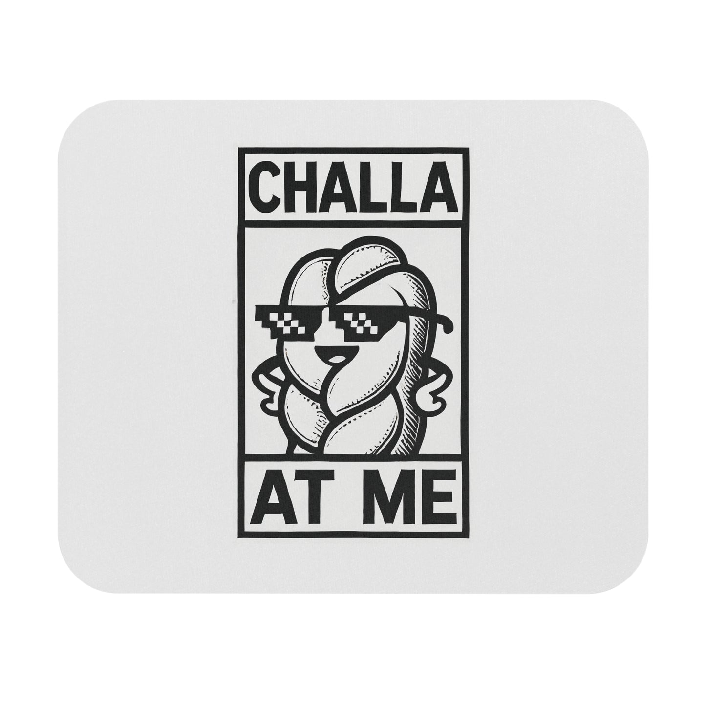 Challa at Me Mouse Pad - Fun Desk Accessory for Jewish Culture, Gifts for Holidays and Celebrations, Office Decor, Unique Gift Idea, Work