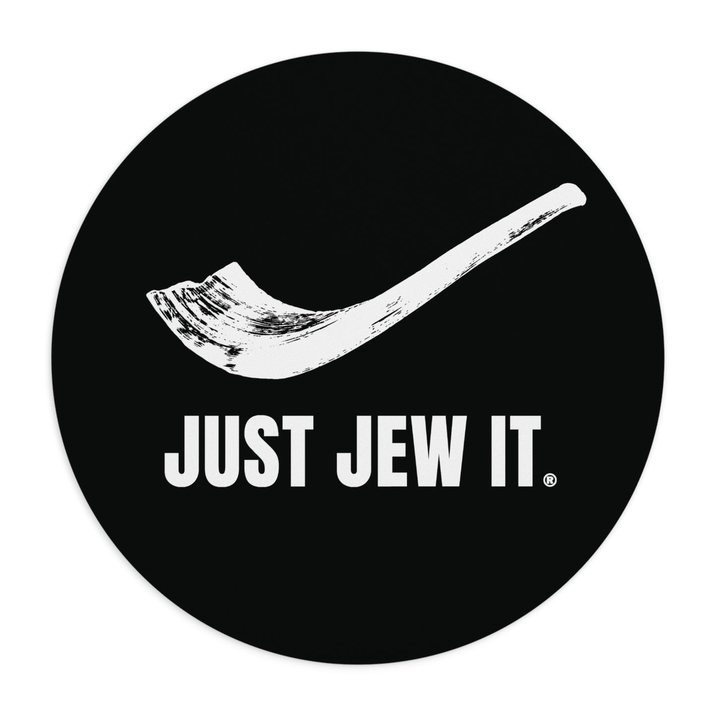 Just Jew It® - Desk Mouse Pad, Gift for Jewish Friends, Office Decor, Rabbi Humor, Unique Work Gift