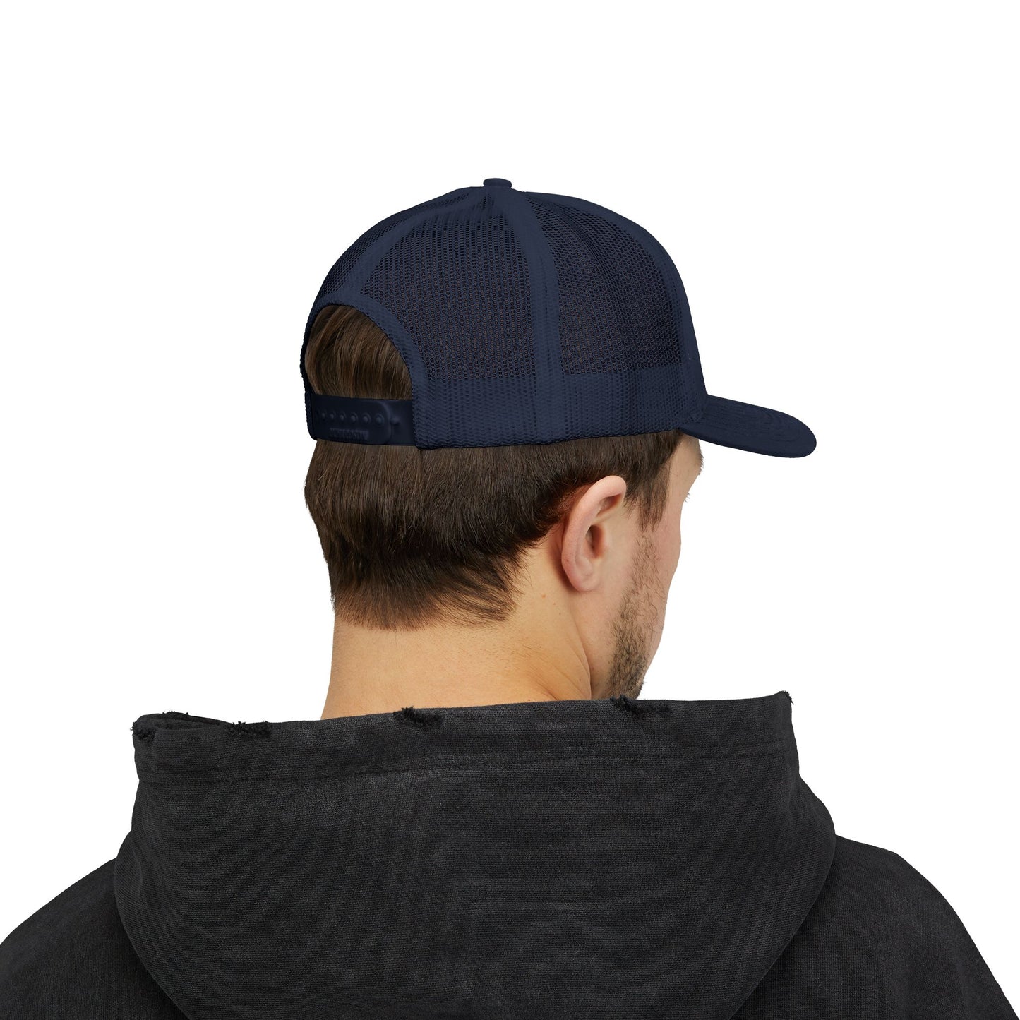 Embroidered Just Jew It® Official Snapback Trucker Cap - Stylish Mesh Hat for Jewish Culture & Pride