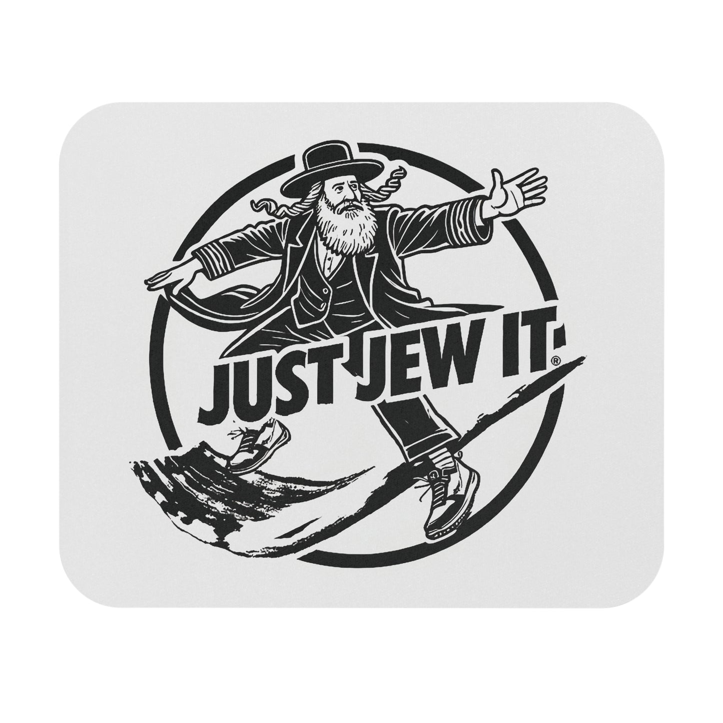 Just Jew It® Mouse Pad - Fun Desk Accessory for Jewish Culture, Gifts for Holidays and Celebrations, Office Decor, Unique Gift Idea, Work