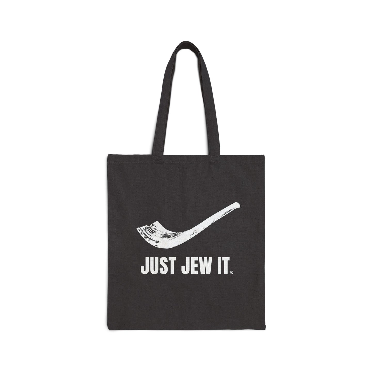 Just Jew It® Shofar - Cotton Canvas Bag, Grocery Shopping, Eco-Friendly Gift, Casual Outing