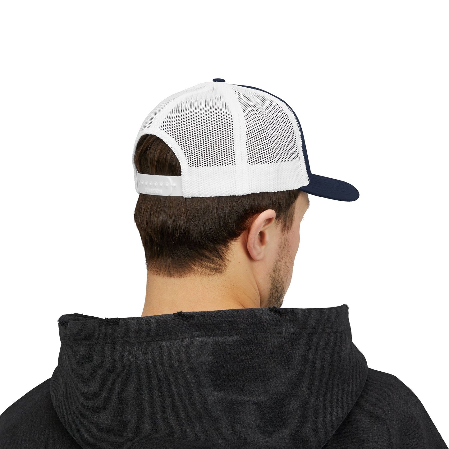 Embroidered Just Jew It® Official Snapback Trucker Cap - Stylish Mesh Hat for Jewish Culture & Pride
