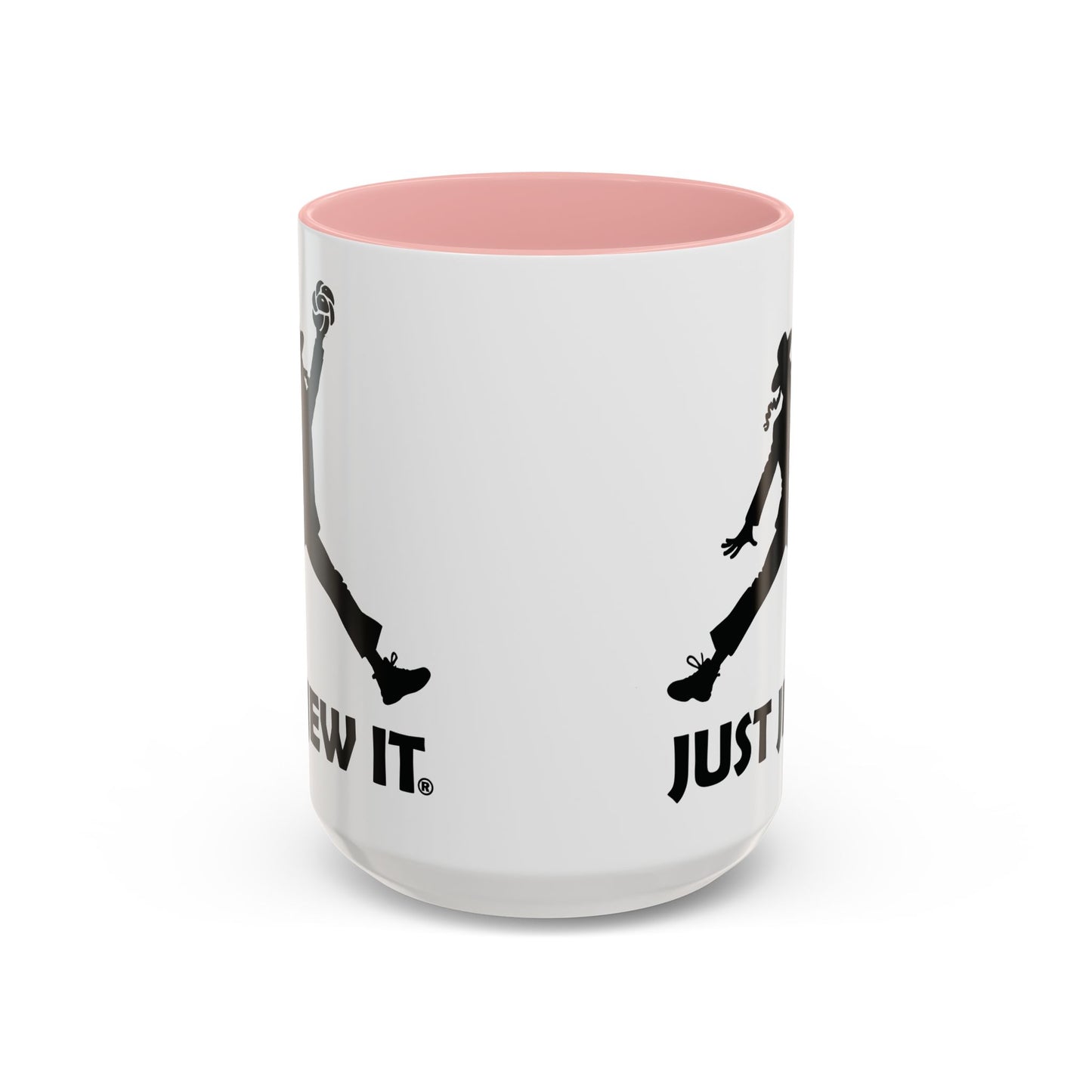 Just Jew It® Funny Rabbi Dunking Challa Bread Accent Mug, Jewish Humor Coffee Cup, Just Jew It Gift, 11, 15oz, Tea Mug, Ceramic Mug, Kitchen