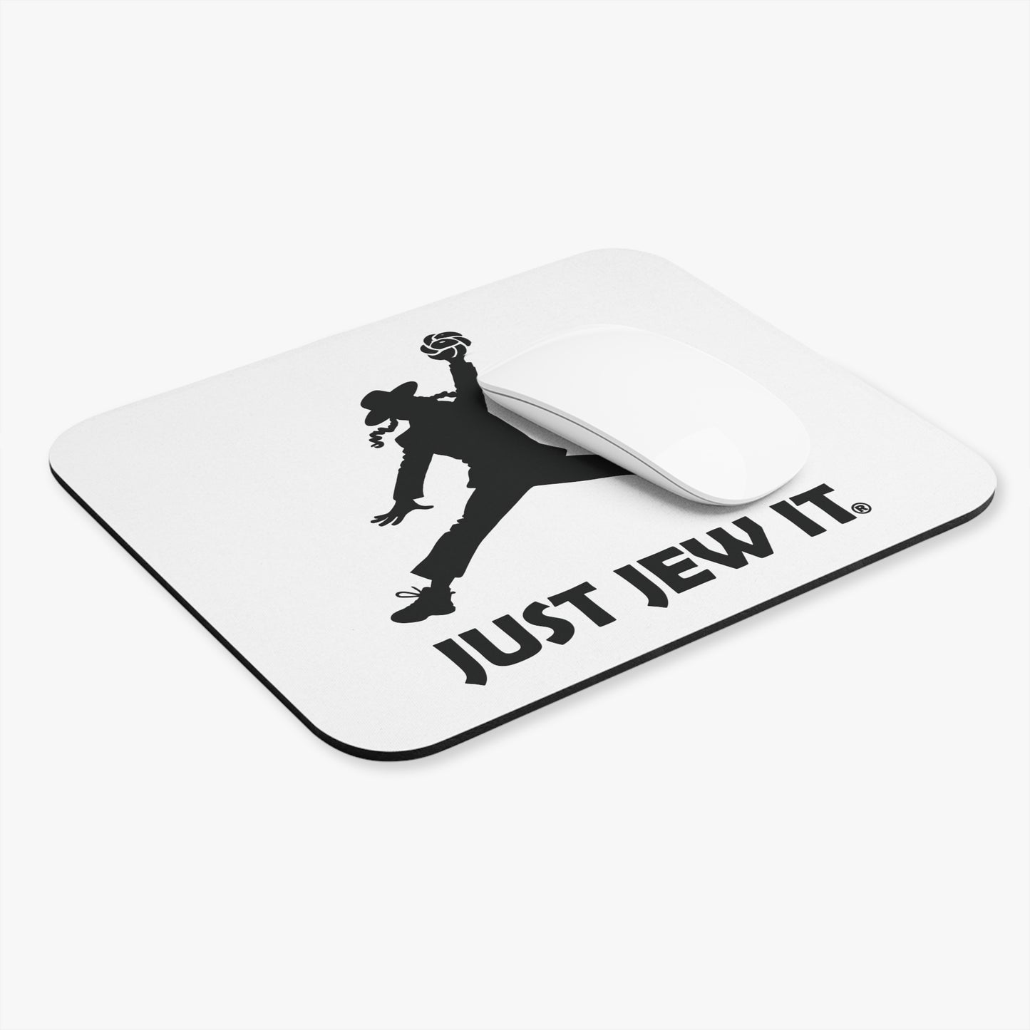 Just Jew It Mouse Pad - Fun Desk Accessory for Jewish Culture, Gifts for Holidays and Celebrations, Office Decor, Unique Gift Idea, Work