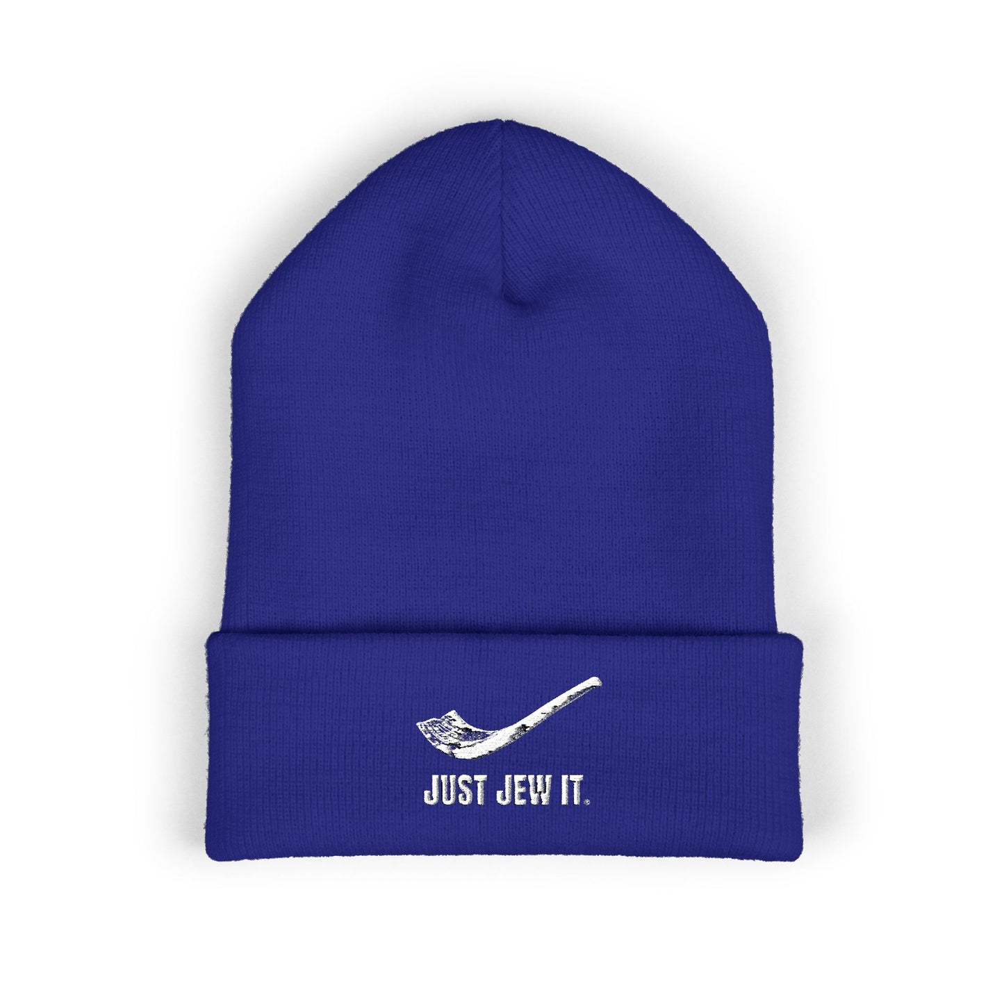 Just Jew It® Classic Cuffed Beanie - Stylish Embroidered Winter Hat