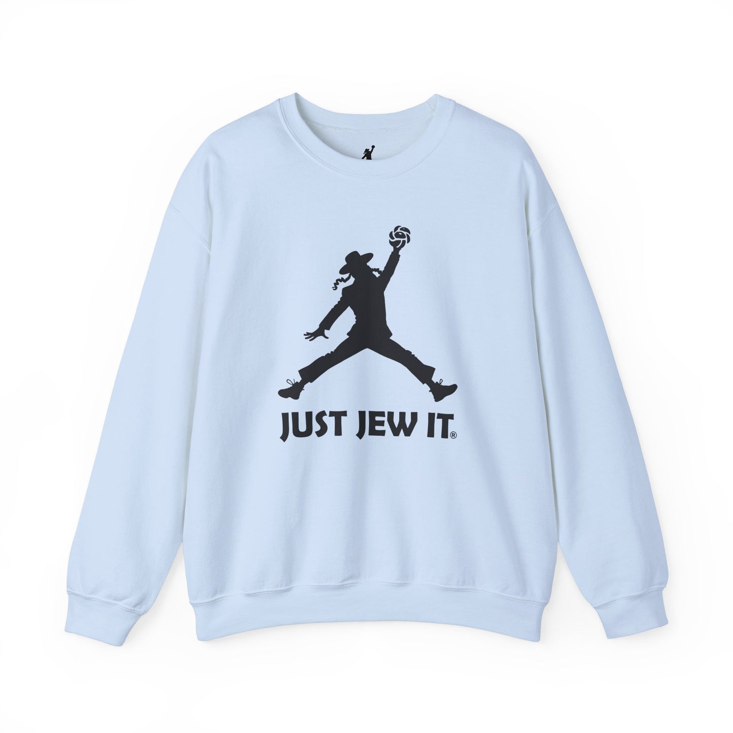 Just Jew It® - Unisex Crewneck Sweatshirt, Comfortable Sweatshirt for Casual Wear, Unique Gift for Jewish Holidays, Sports Apparel, Trendy