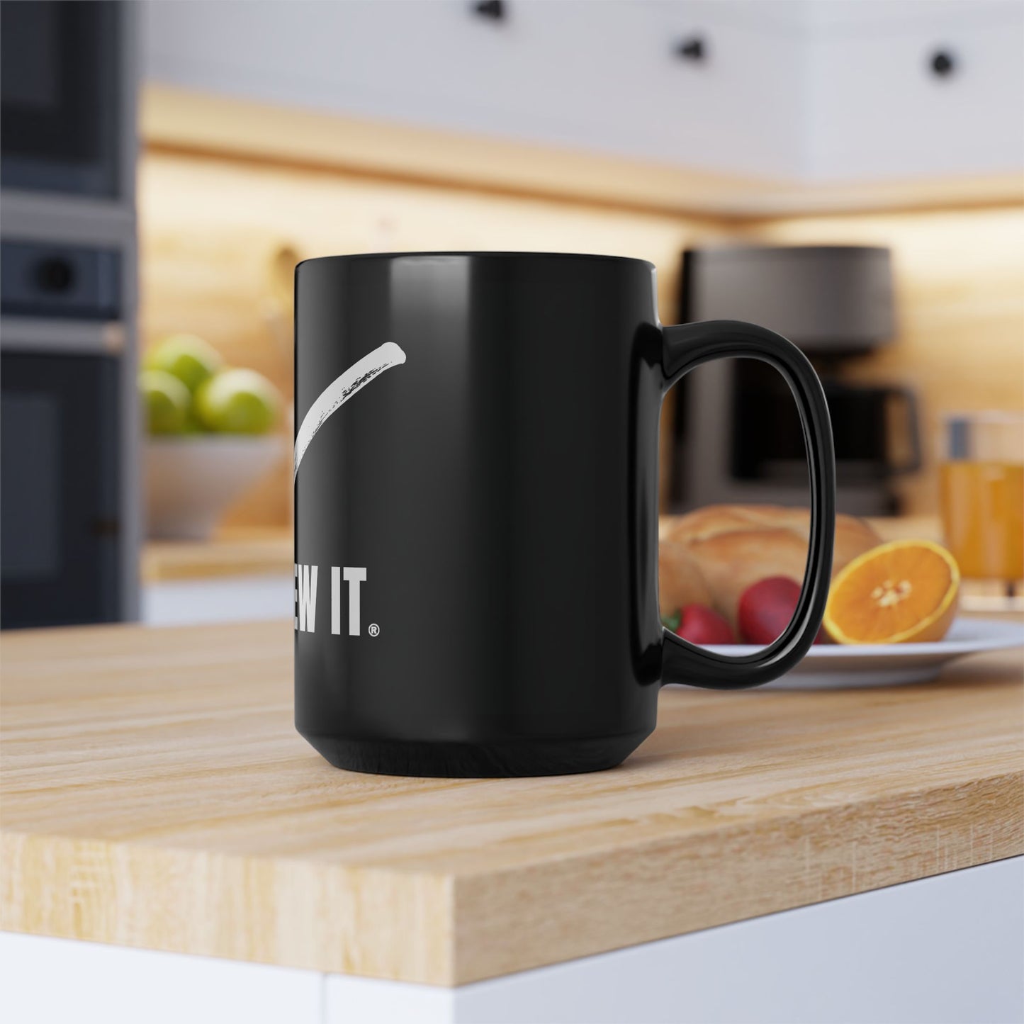 Just Jew It® - Black Mug - Gift for Coffee Lovers, Humor Mug, Kitchen Decor, Office Mug, Unique Gift for Him or Her