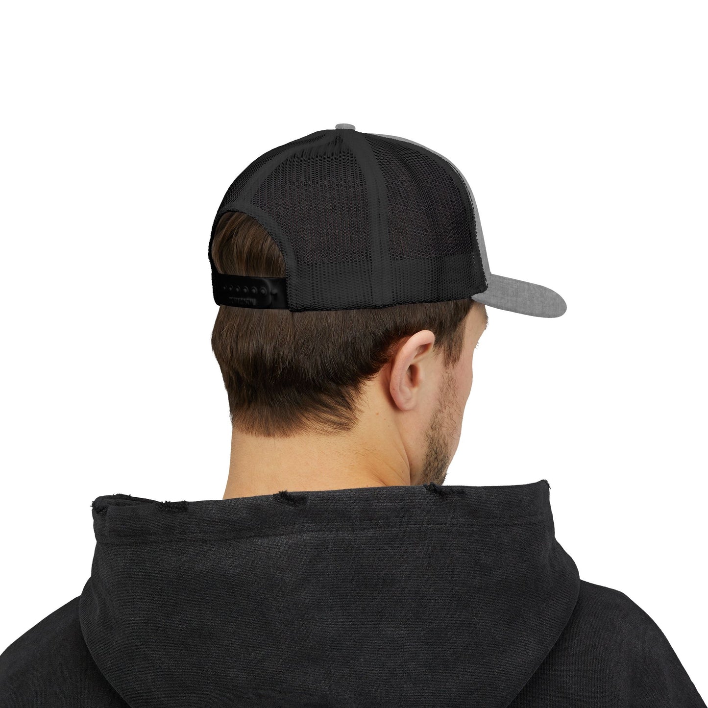 Embroidered Just Jew It® Official Snapback Trucker Cap - Stylish Mesh Hat for Jewish Culture & Pride